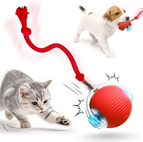 Bouncetug Play Ball – Interactive Pet Toy - Pawtique Pet Store