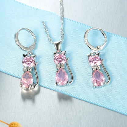 Cat Jewelry Set