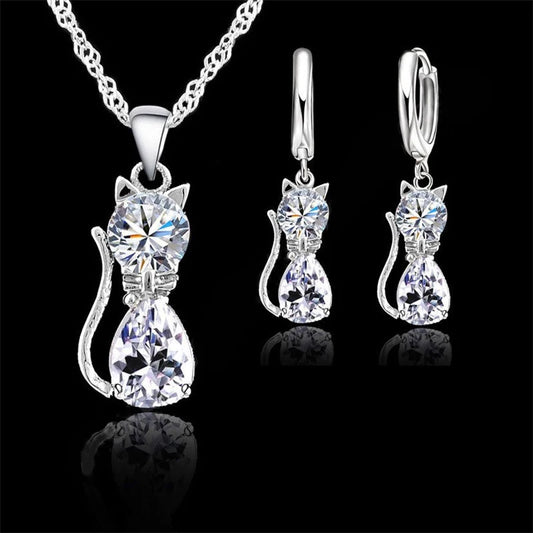 Cat Jewelry Set