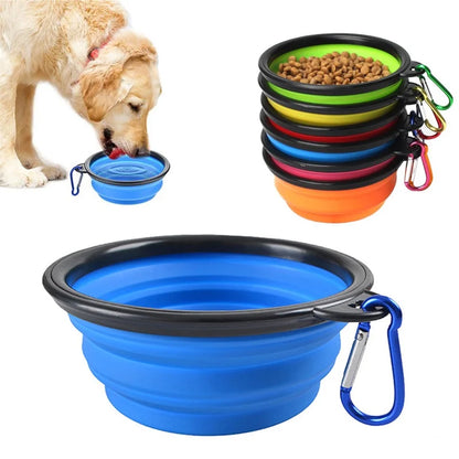 Folding Silicone Pet Feeder Bowl - Pawtique Pet Store