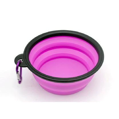 Folding Silicone Pet Feeder Bowl - Pawtique Pet Store