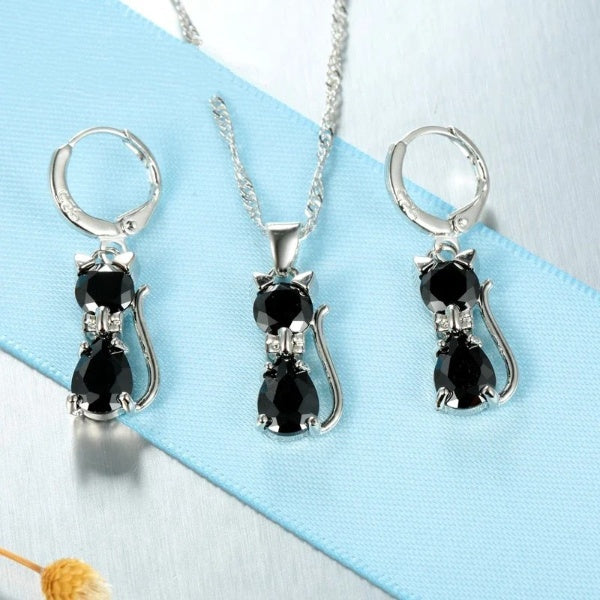 Cat Jewelry Set