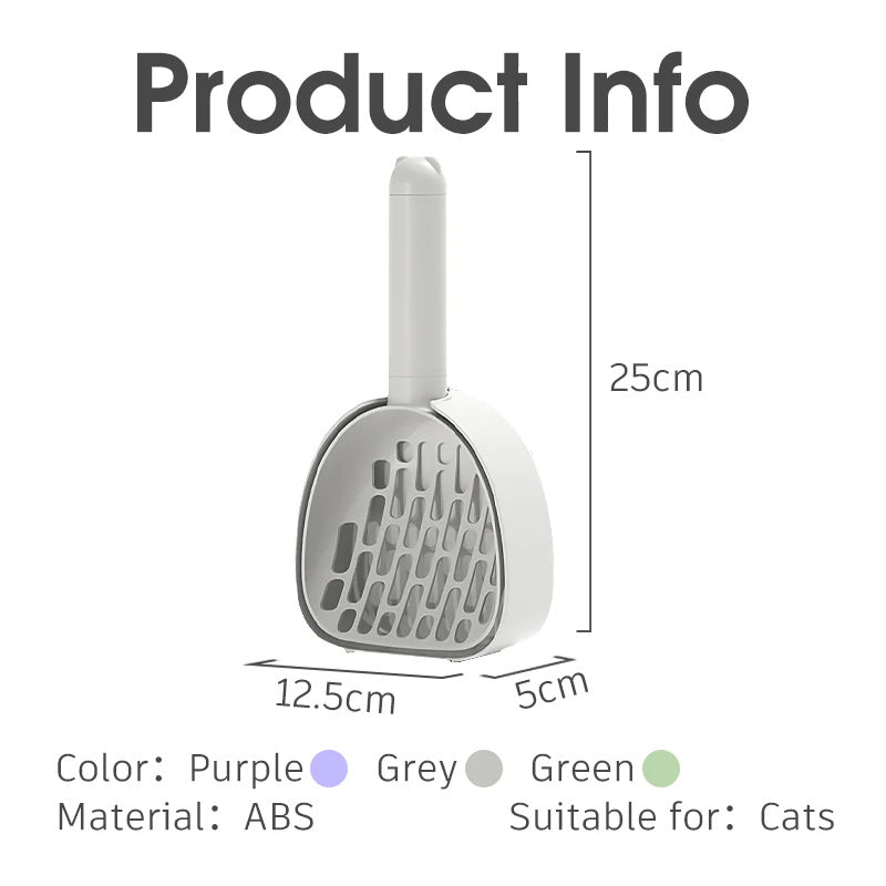 Cat Litter Scoop with Built-in Bag Storage - Pawtique Pet Store